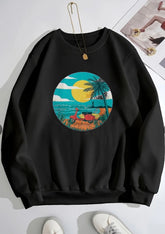 Black sweatshirt Beech Print